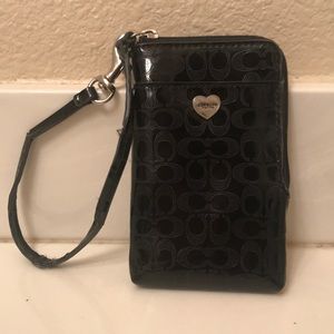 Genuine Monogram Coach Wristlet Wallet